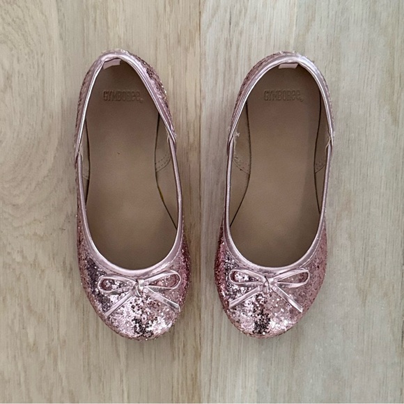 Gymboree Pink Glitter Ballet Flats • Size 9 - Picture 1 of 2